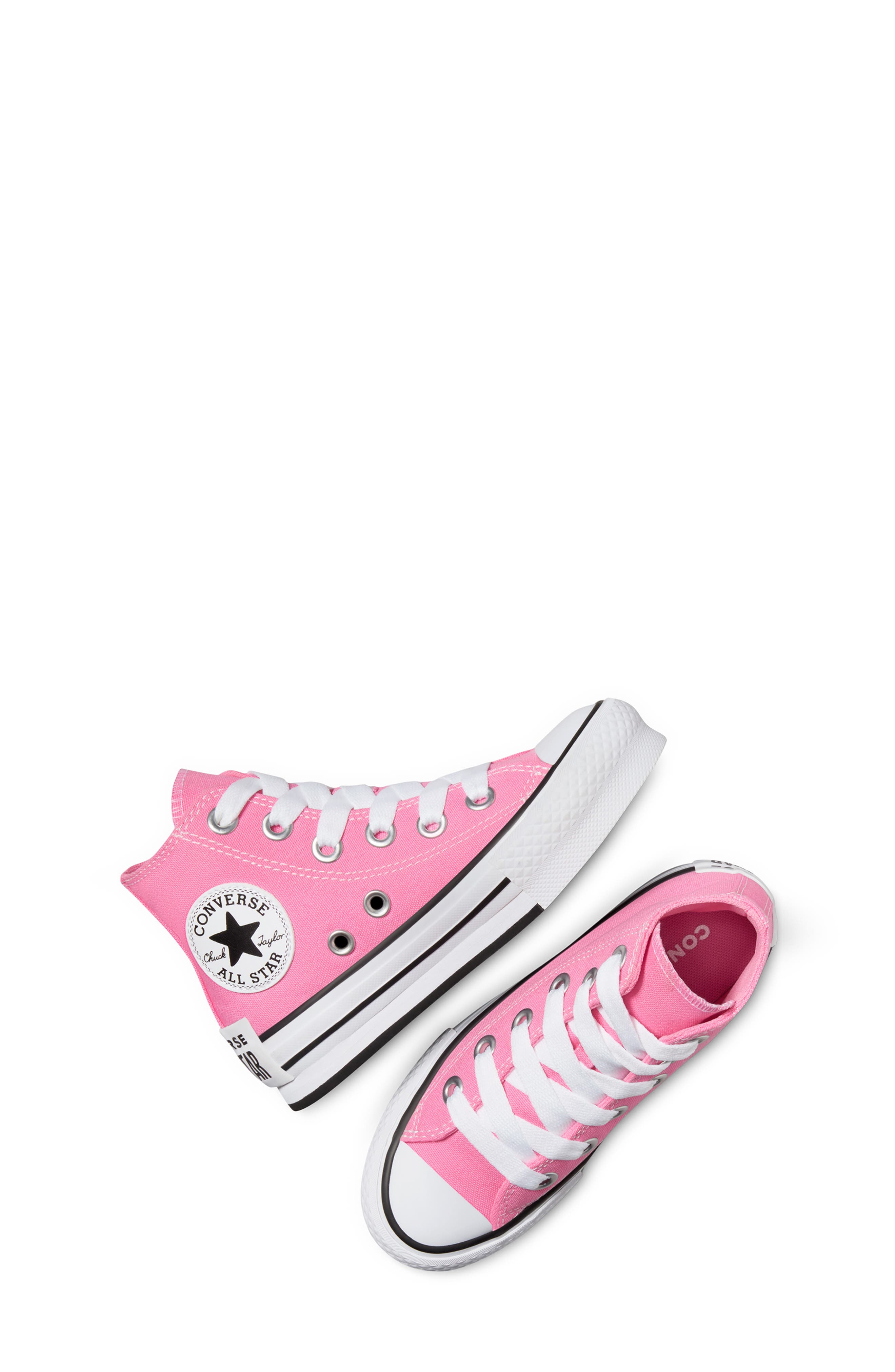 Converse Kids' Eva Platform High Top Sneaker, Alternate, color, Pink/ White/ Black