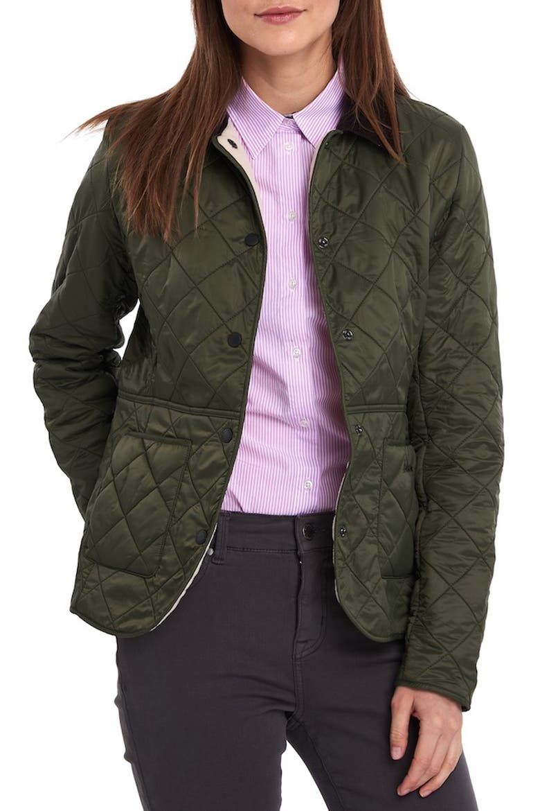Deveron Polarquilt Quilted Jacket, Main, color, OLIVE/PEARL