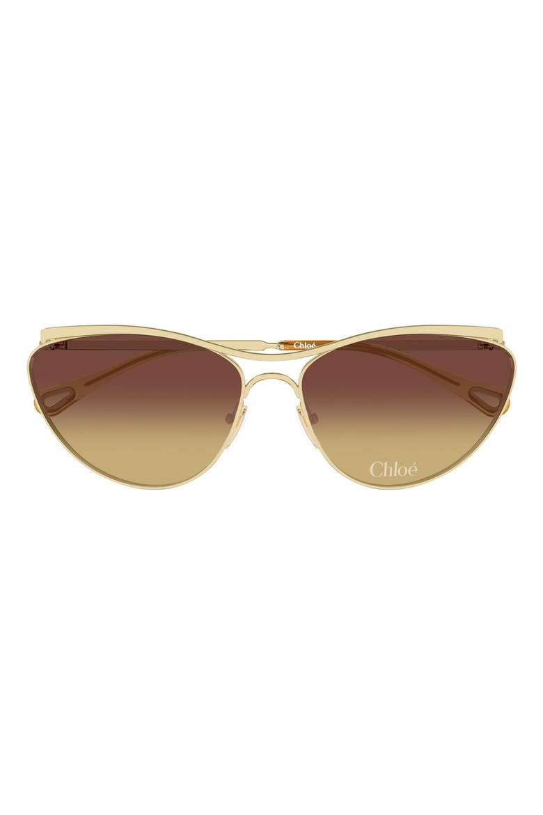 CH0386S Cat Eye Sunglasses, Main, color, GOLD/ BROWN
