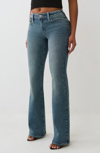 Becca Mid Rise Flap Pocket Bootcut Jeans