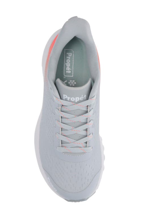 Propét One Evolve Walking Sneaker In Grey/coral