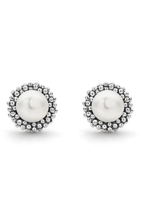 Kinder Luna Freshwater Pearl Stud Earrings