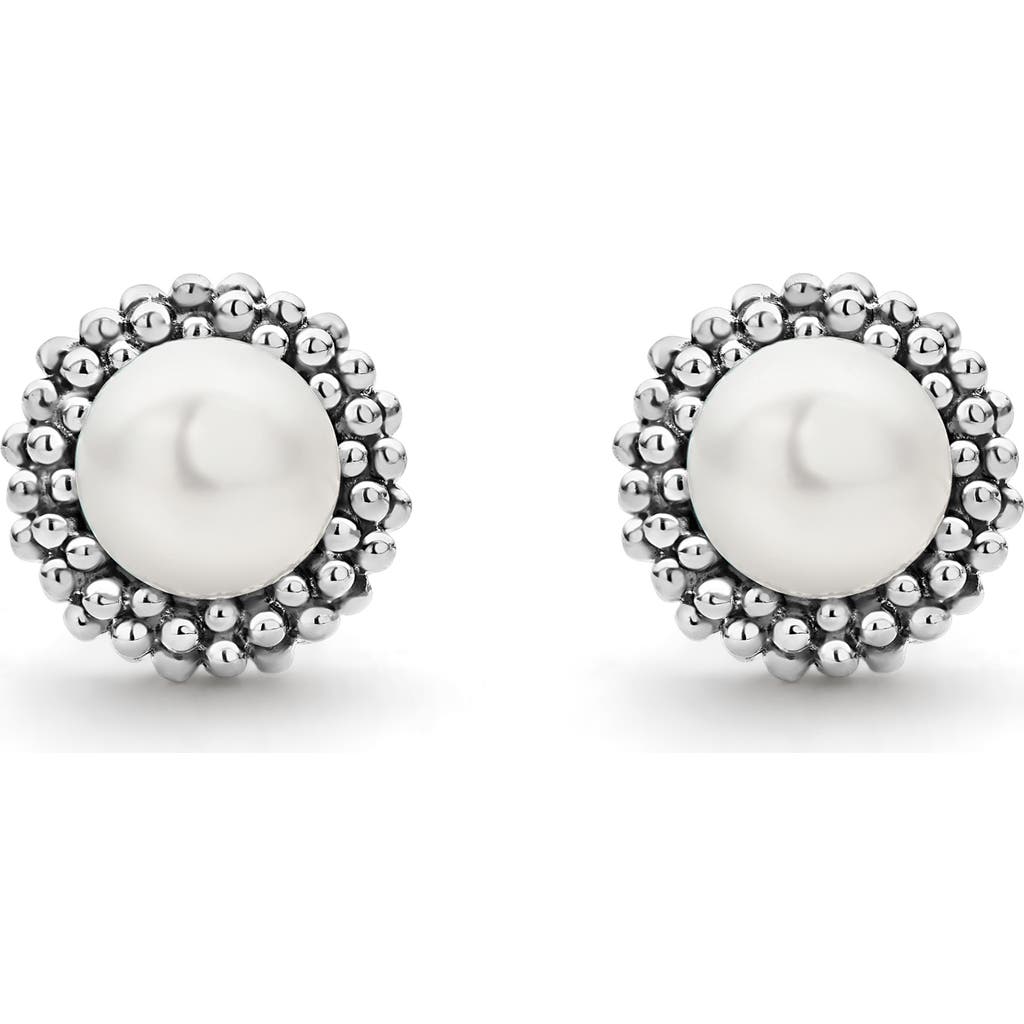 Lagos Kinder Luna Freshwater Pearl Stud Earrings