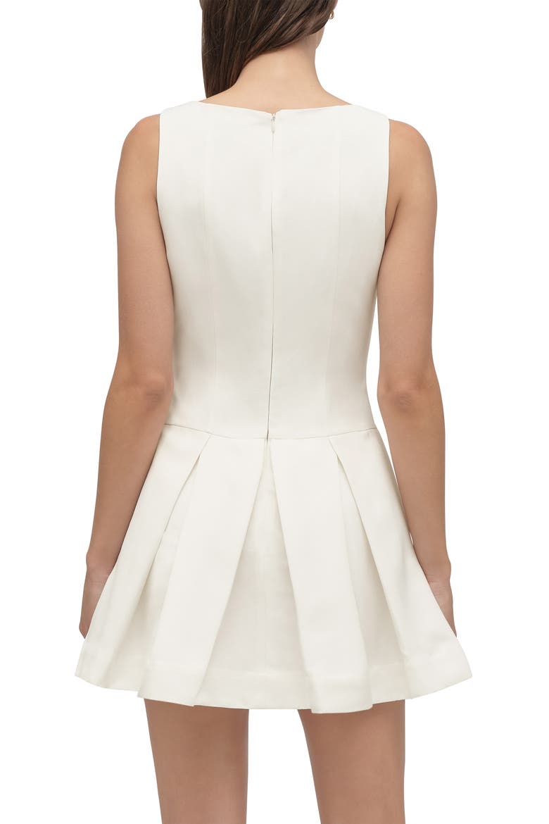 x 'Nobody Wants This' Anything Can Happen Pleated Minidress, Alternate, color, IVORY