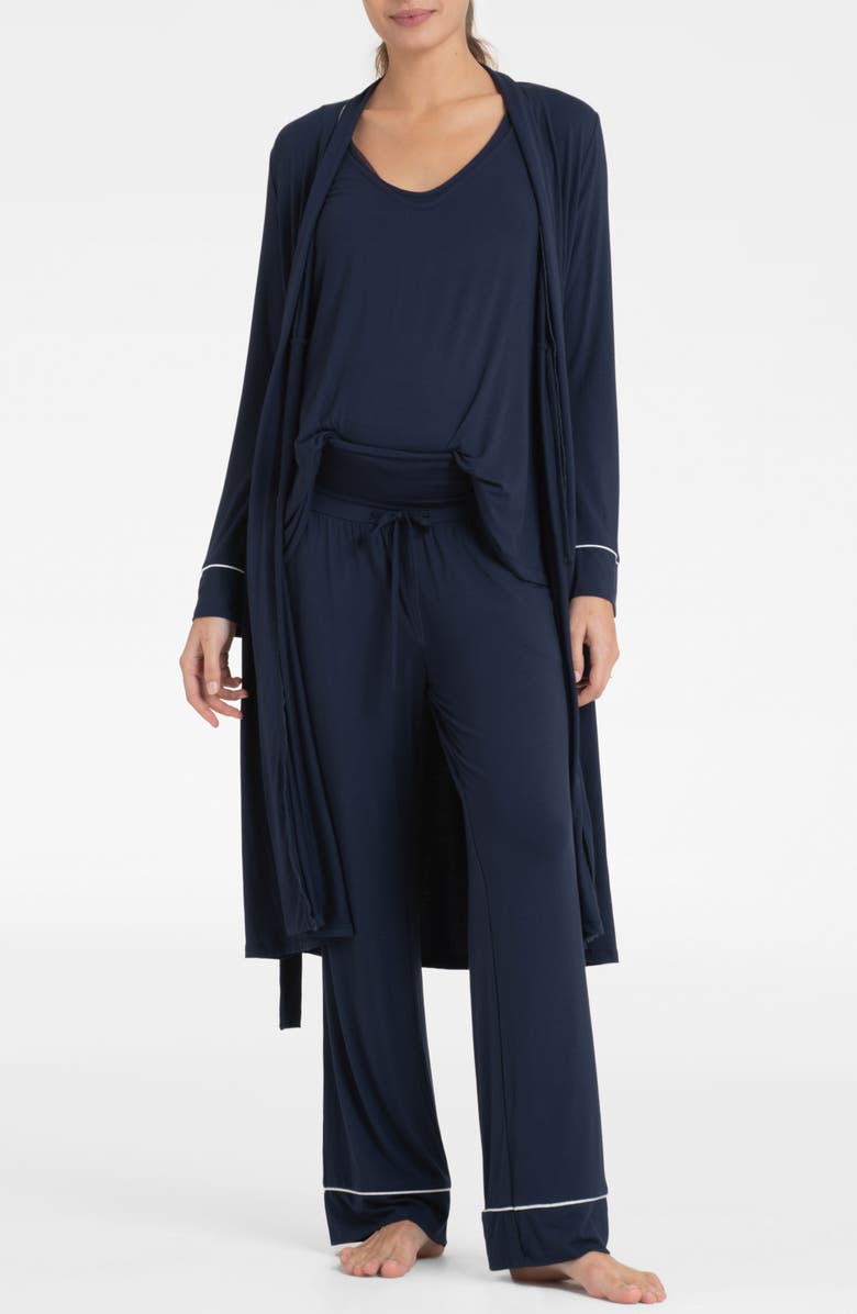 Seraphine Maternity/Nursing Pajamas & Robe Set, Main, color,