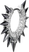 MARIA TASH Single Diamond & Moissanite Spike Hoop Earring