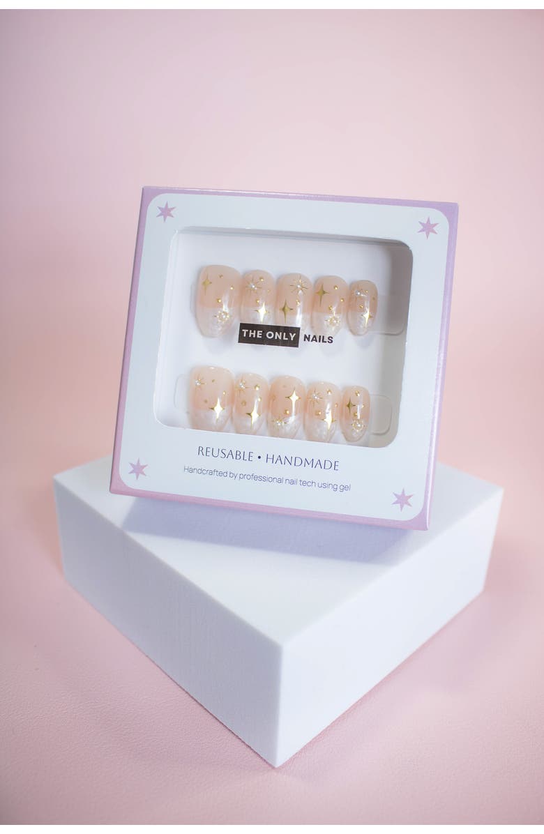 The Only Nails Celestial - Short Almond - Nail Set, Alternate, color, Peachy Rose Gold
