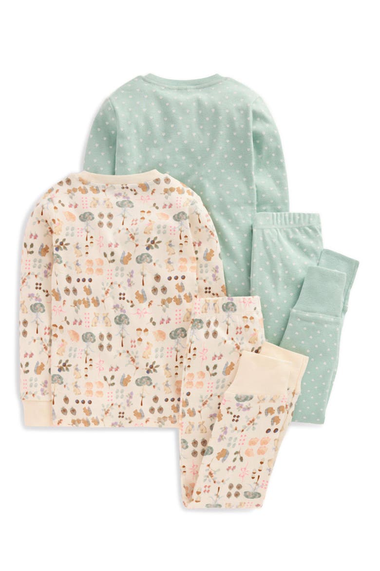 Kids' 2-Pack Snug Pajamas, Alternate, color, AUTUMN PRINT