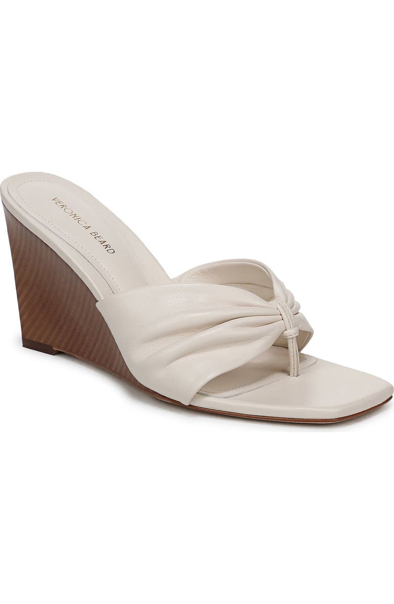 Veronica Beard Tullia Wedge Sandal, Main, color, Ecru