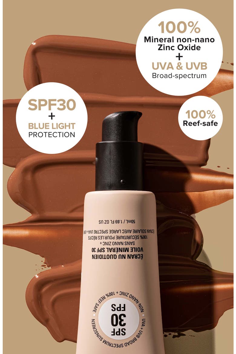 Nudescreen Daily Mineral Veil SPF 30, Alternate, color, HOT
