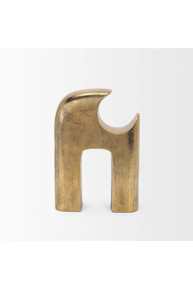 Renni Small Decorative Sculpture, Alternate, color, Metallic Gold