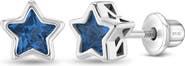 In Season Jewelry Cubic Zirconia Birthstone Star Earrings