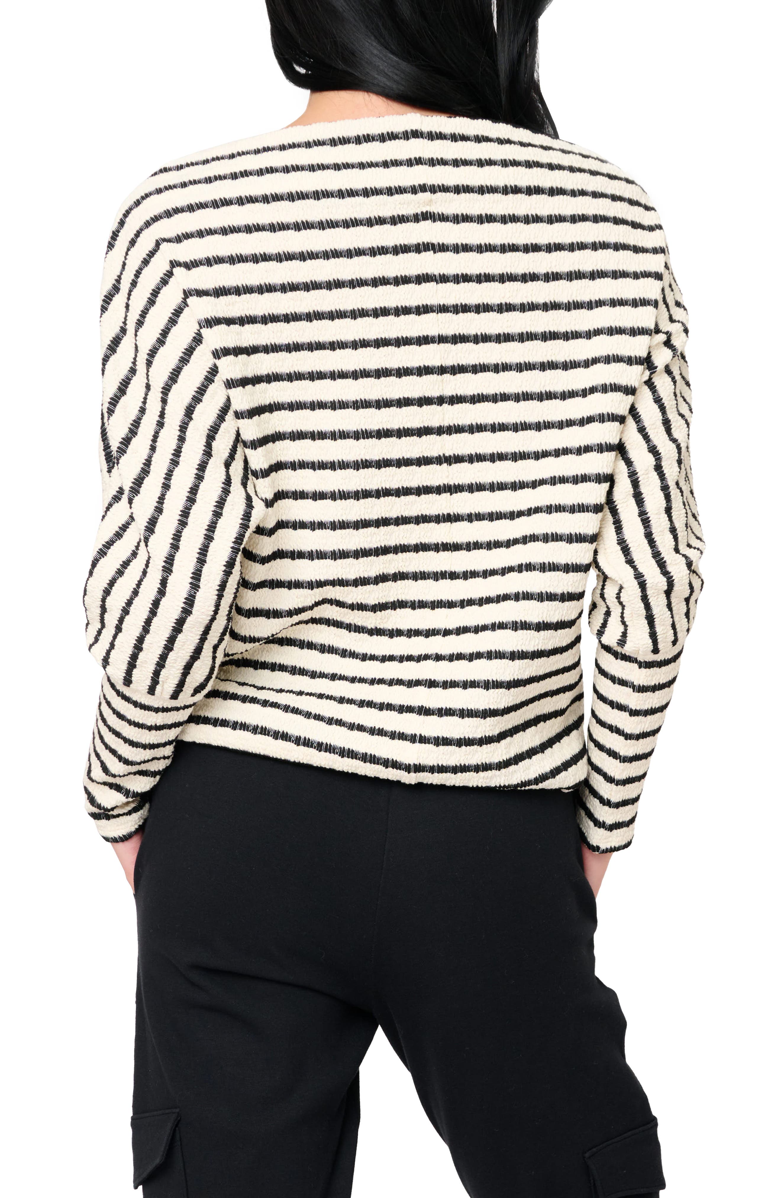 Slouchy Stripe Sweater - image 2