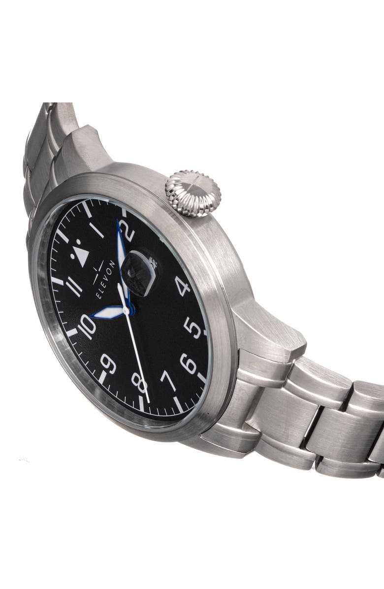Elevon Stealth Bracelet Watch w/Date, Alternate, color, Black