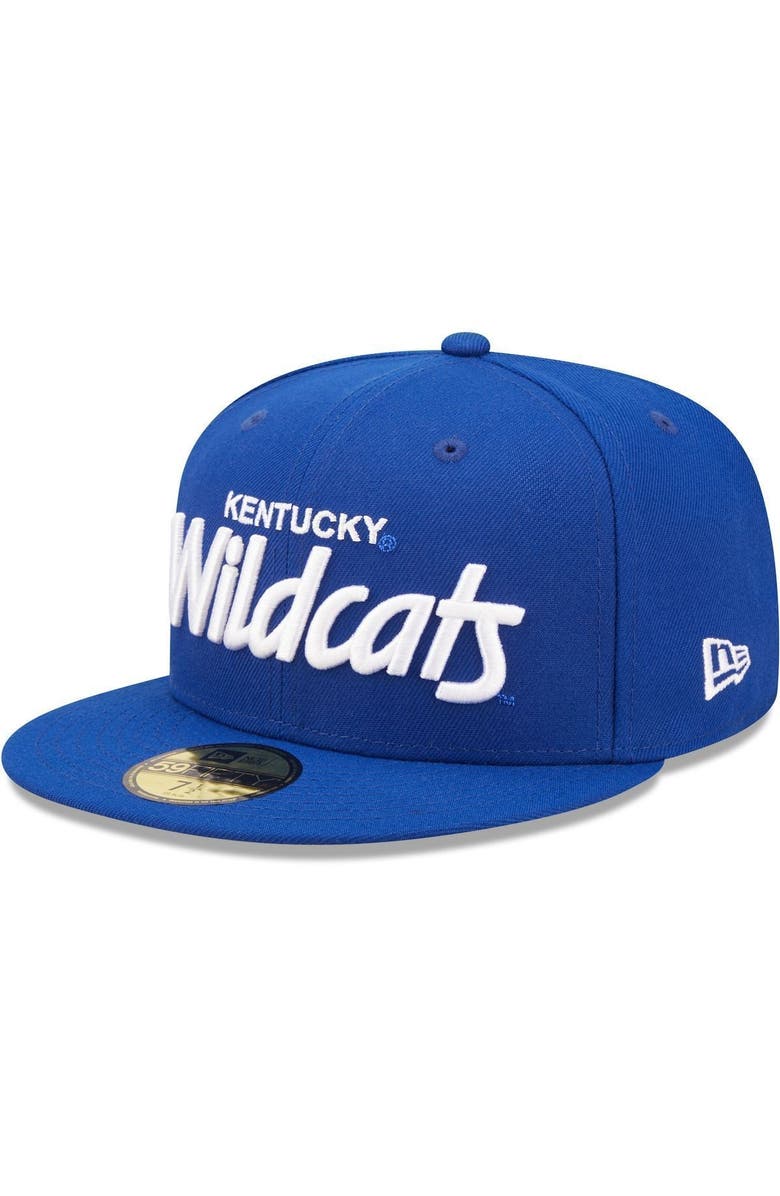 New Era Men's New Era Blue Kentucky Wildcats Script Original 59FIFTY Fitted Hat, Main, color, 