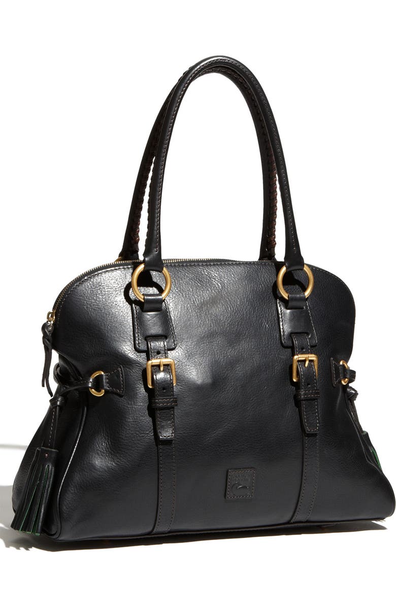 Dooney & Bourke 'Florentine Collection' Domed Leather Buckle Satchel, Main, color,