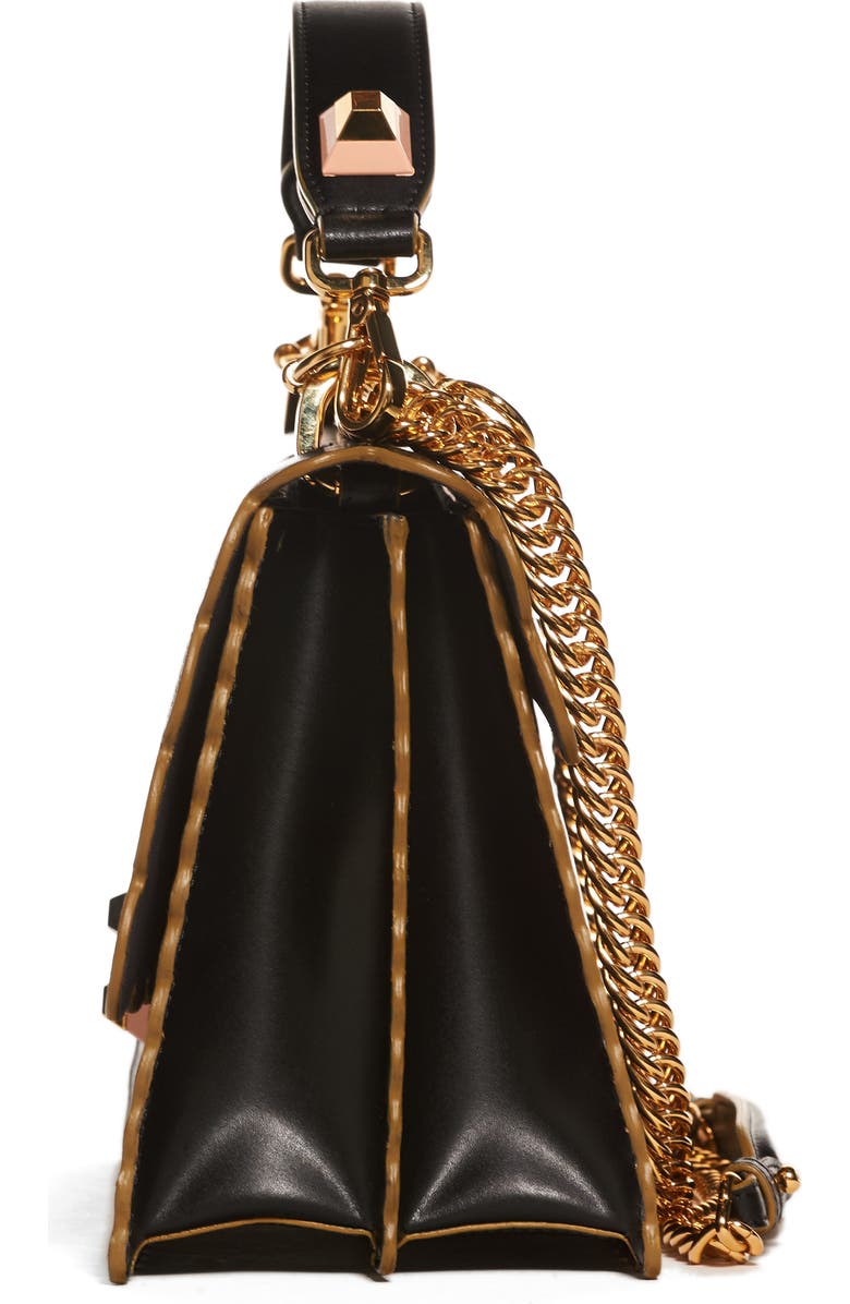 Fendi Kan I Scallop Leather Shoulder Bag, Alternate, color,