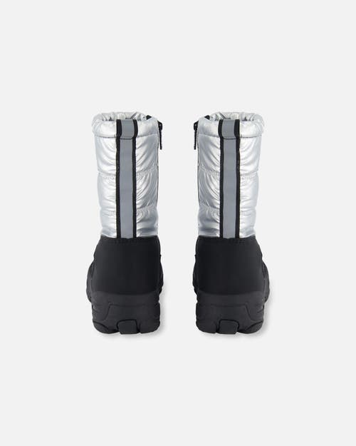 Deux Par Deux Winter Boots In Silver