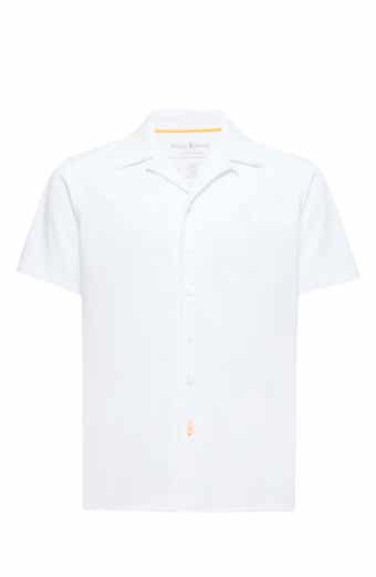 Psycho Bunny Kids' Bryan Pima Cotton Blend Camp Shirt