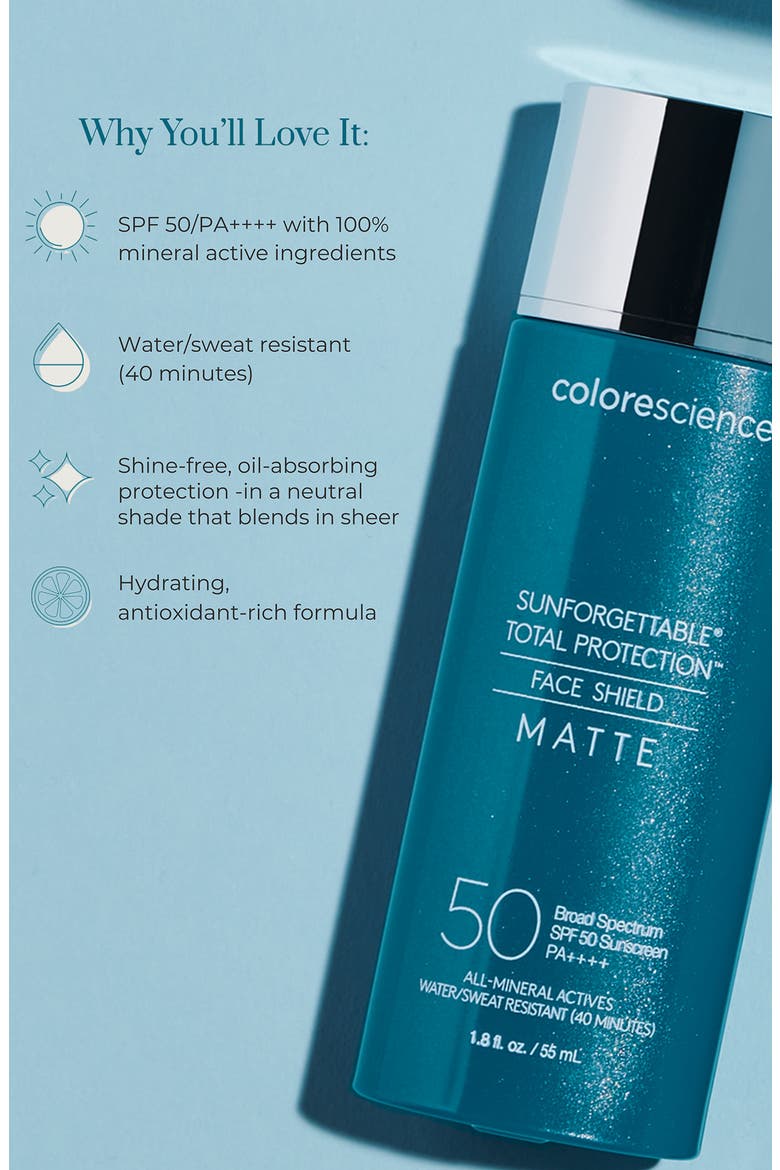 Sunforgettable® Total Protection® Face Shield Matte SPF 50, Alternate, color, NO COLOR