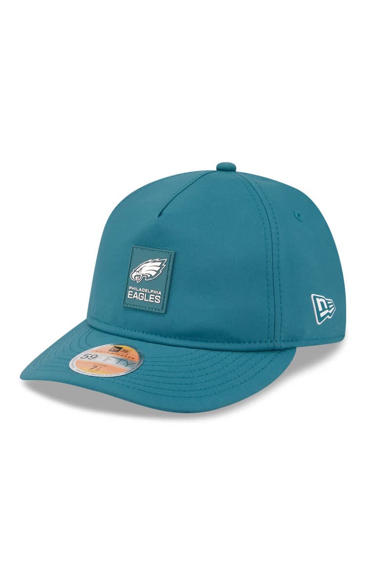 Men's New Era Midnight Green Philadelphia Eagles 2025 Sideline  Retro Crown 59FIFTY Fitted Hat, Main, color, Green