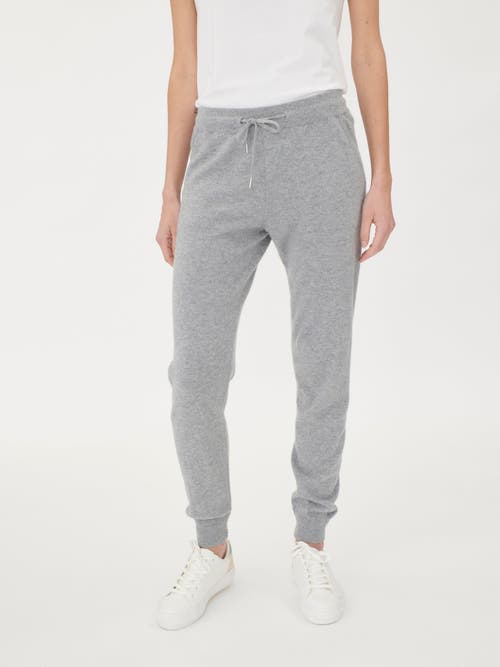 Gobi Mongolian Cashmere Cuffed Cashmere Jogger In Vapor Blue