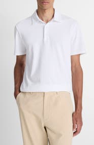 Vince Regular Fit Garment Dyed Cotton Polo