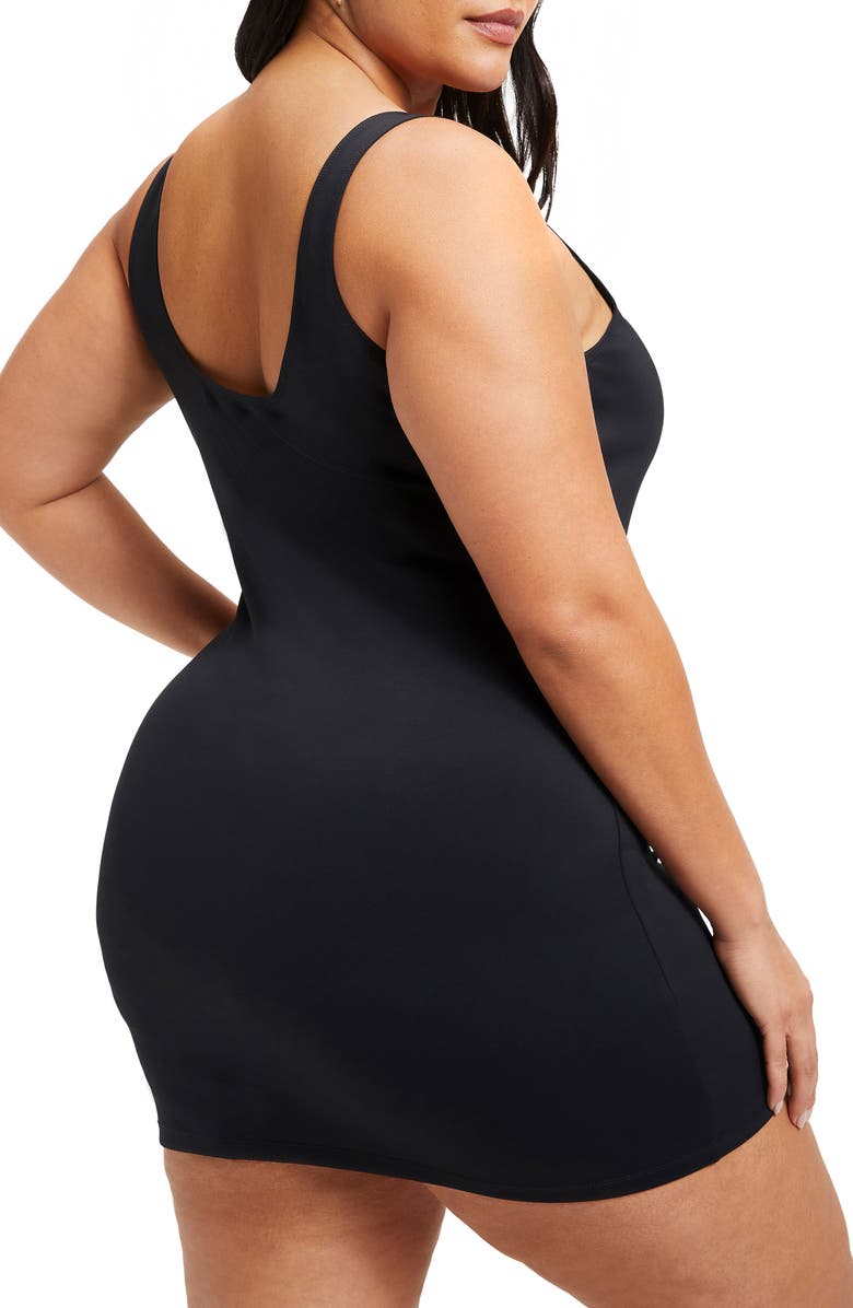 Good American Good Compression Scuba Knit Minidress, Alternate, color,