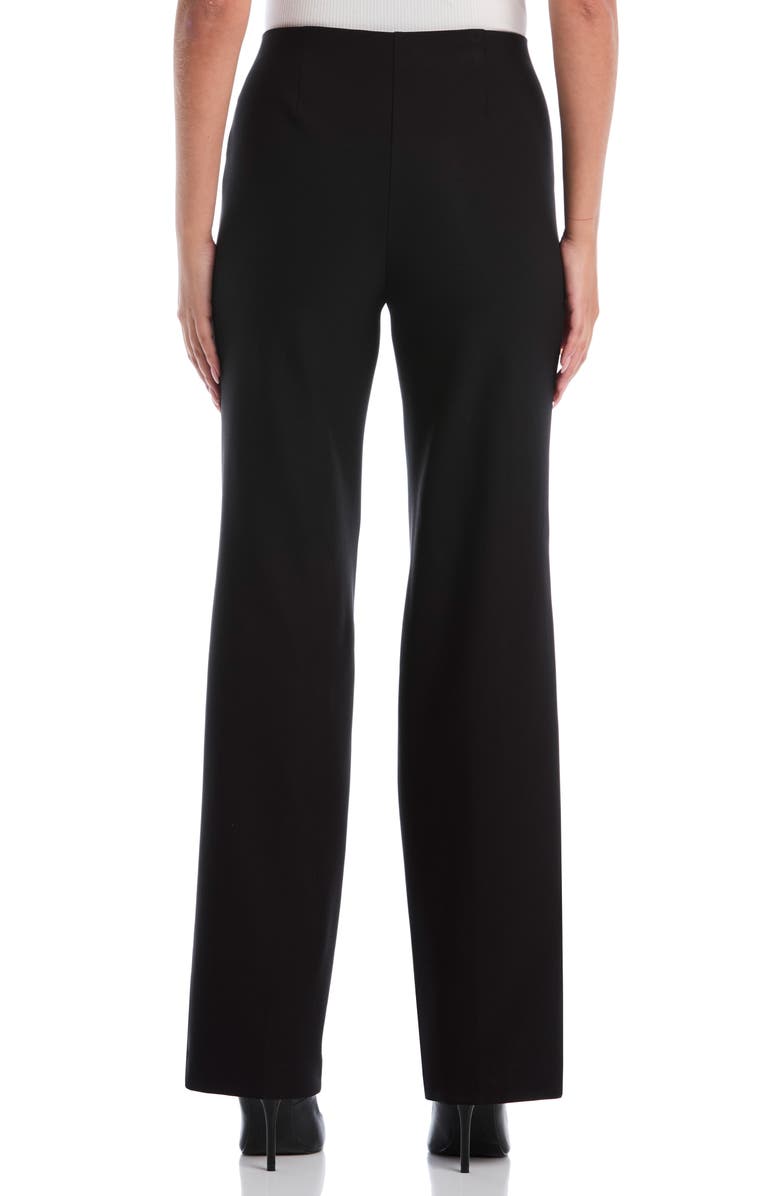 Laundry by Shelli Segal Tech Double Weave Pants, Alternate, color, Black