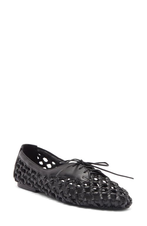 Jeffrey Campbell Zahra Woven Derby In Black