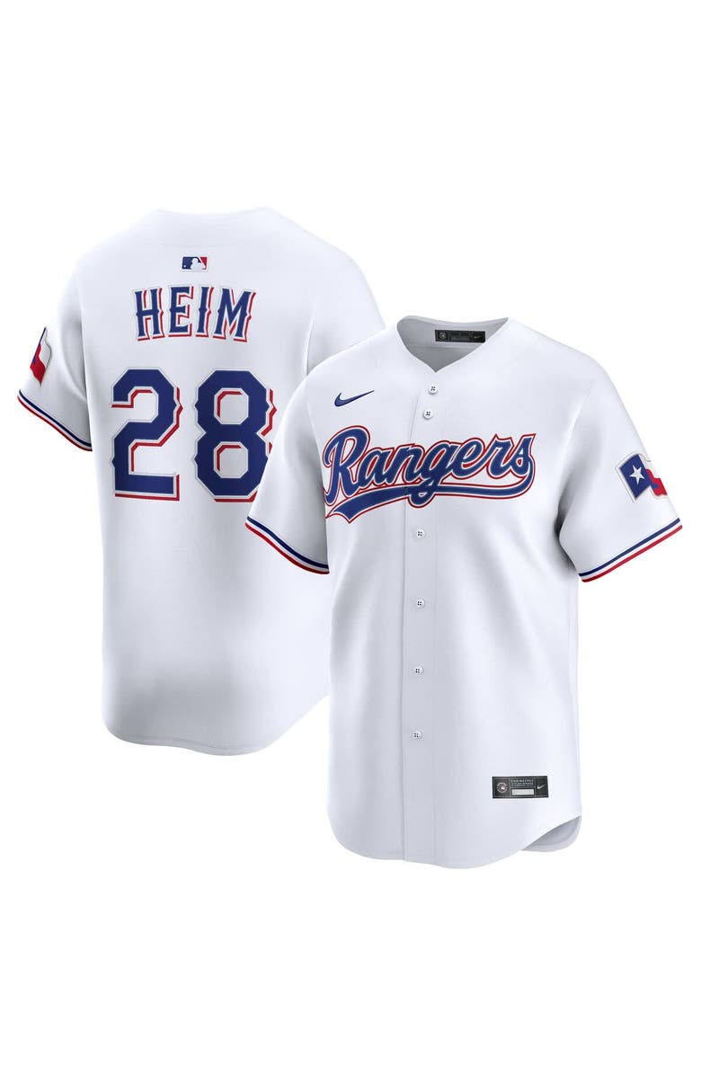 Nike Men's Nike Jonah Heim White Texas Rangers Home Limited Player Jersey, Main, color,