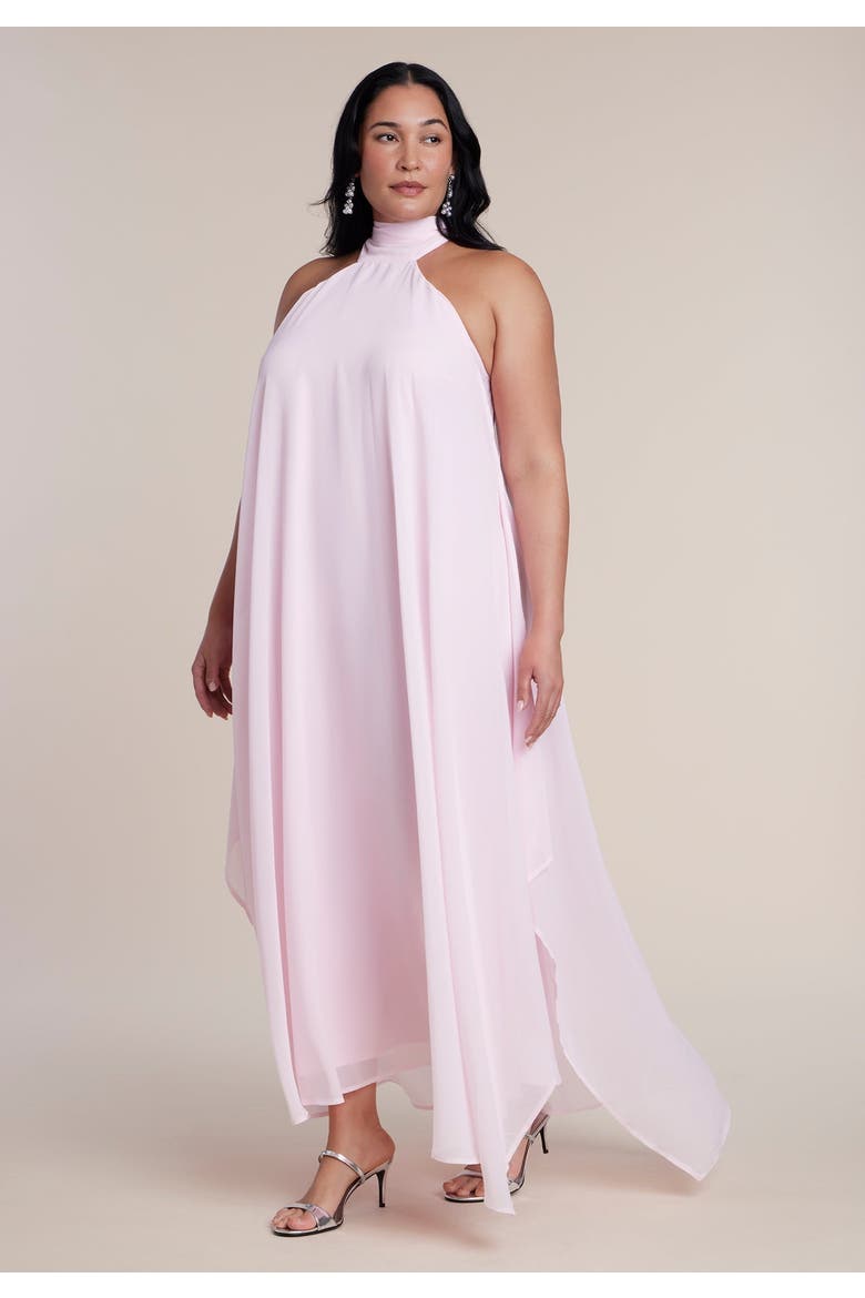 Dramatic Chiffon Kaftan Gown, Main, color, PINK A BOO