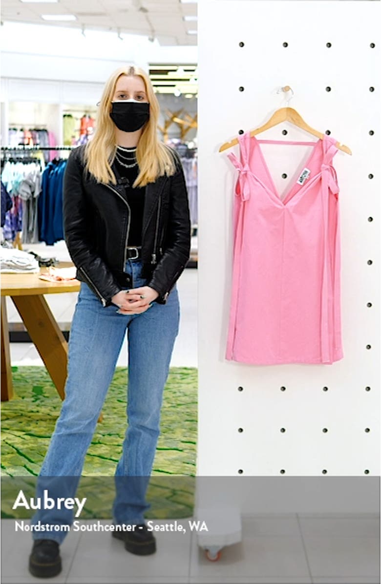 V-Neck Shift Minidress, sales video thumbnail