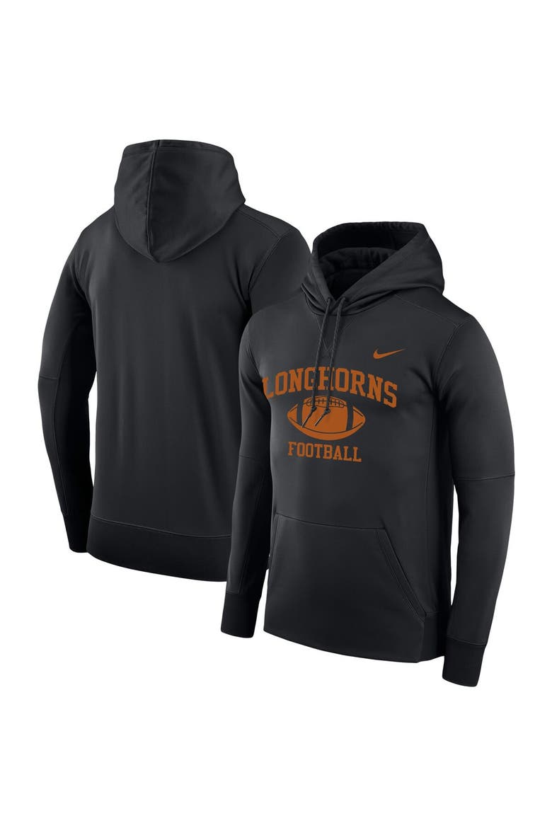 Men's Nike Black Texas Longhorns Big & Tall Legend Retro Football Performance Pullover Hoodie, Main, color, Black