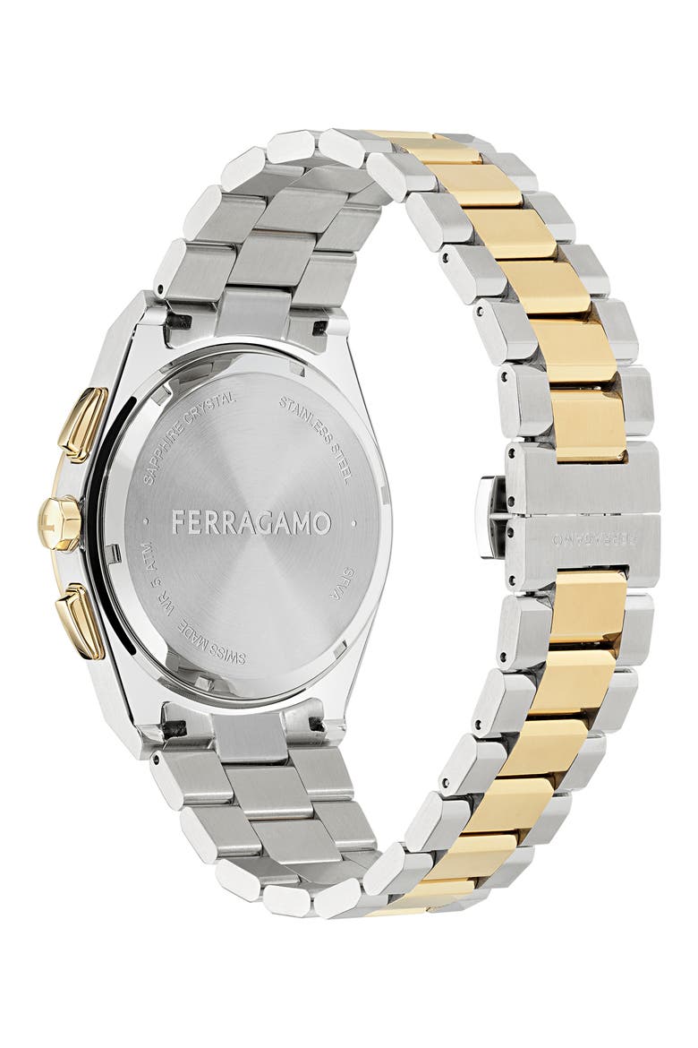 Vega Upper East Two-Tone Bracelet Chronograph Watch, 42mm, Alternate, color, TWO TONE