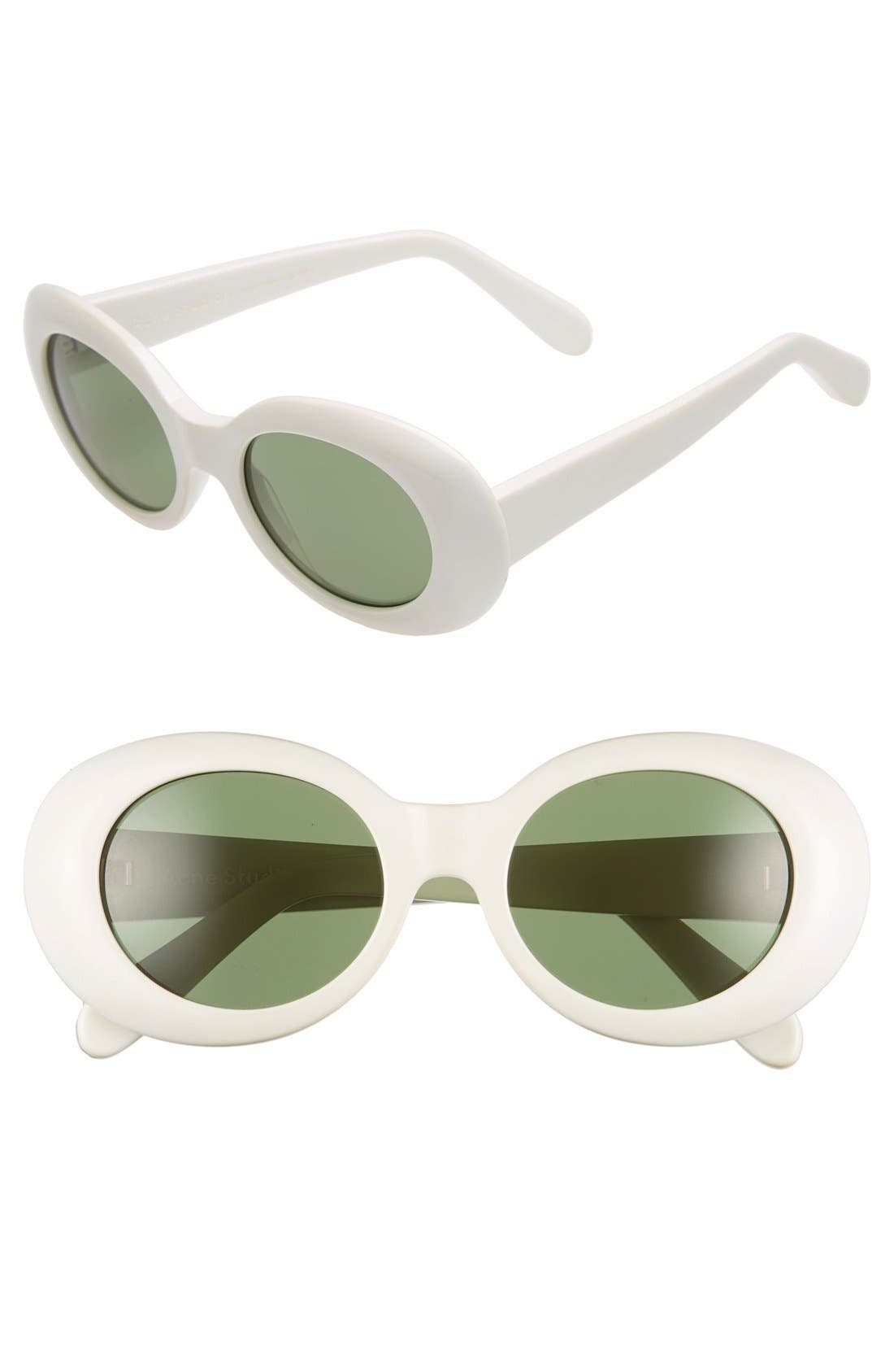Acne Studios Studios Mustang 49mm Oval Sunglasses (Women) | Nordstrom