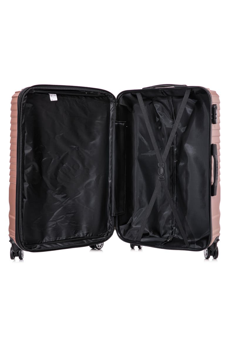 Volaro Hardshell 3-Piece Spinner Luggage Set, Alternate, color, ROSE GOLD