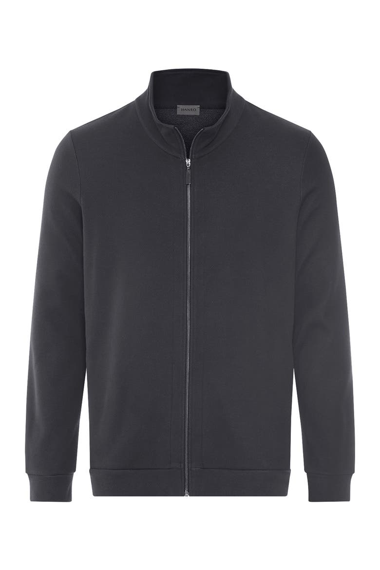 Travelwear Cotton Blend Zip-Up Jacket, Main, color, Smokey Charcoal