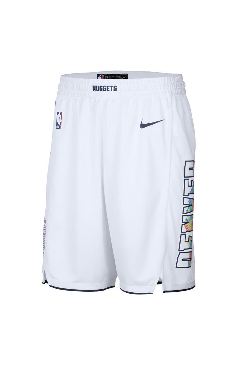 Nike Men's Nike White Denver Nuggets 2024/25 City Edition Swingman Shorts, Alternate, color, 