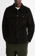 Barbour Tartan Trimmed Corduroy Shirt Jacket