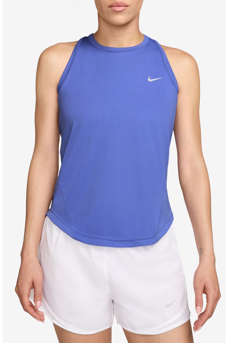 Tempo Dri-FIT Running Tank, Main, color, SAPPHIRE/ REFLECTIVE SILVER