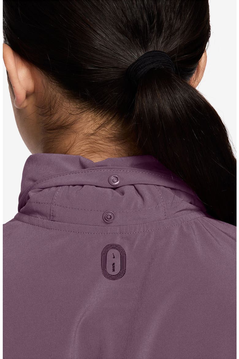 Kids' Mavn Dri-FIT Hooded Zip-Up Jacket, Alternate, color, 536 VIOLET DUST/REFL SILV