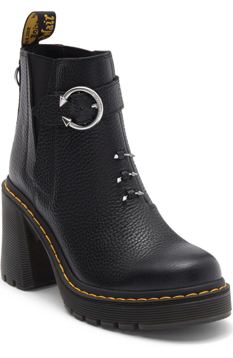 Dr. Martens Spence Block Heel Chelsea Boot, Main, color, Black