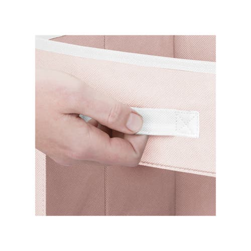 Mdesign Fabric Nursery Storage Cube With Front Window, 8 Pack In Pink