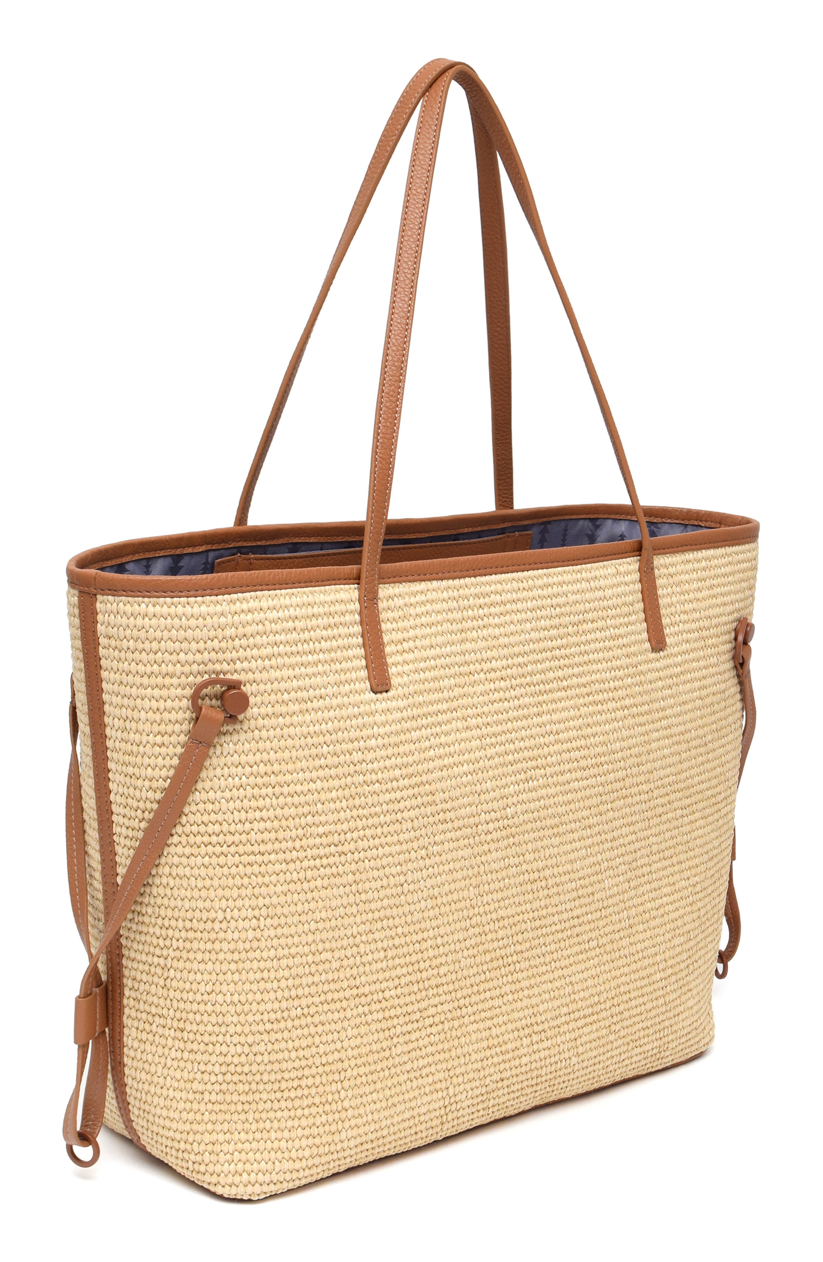 Thacker Kiera Woven Straw Tote, Alternate, color, Natural/ Tan