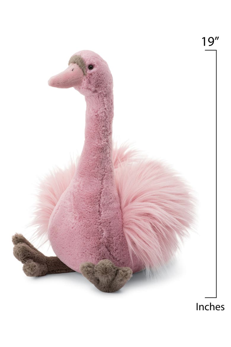 Solange Swan Stuffed Animal, Alternate, color, ROSE