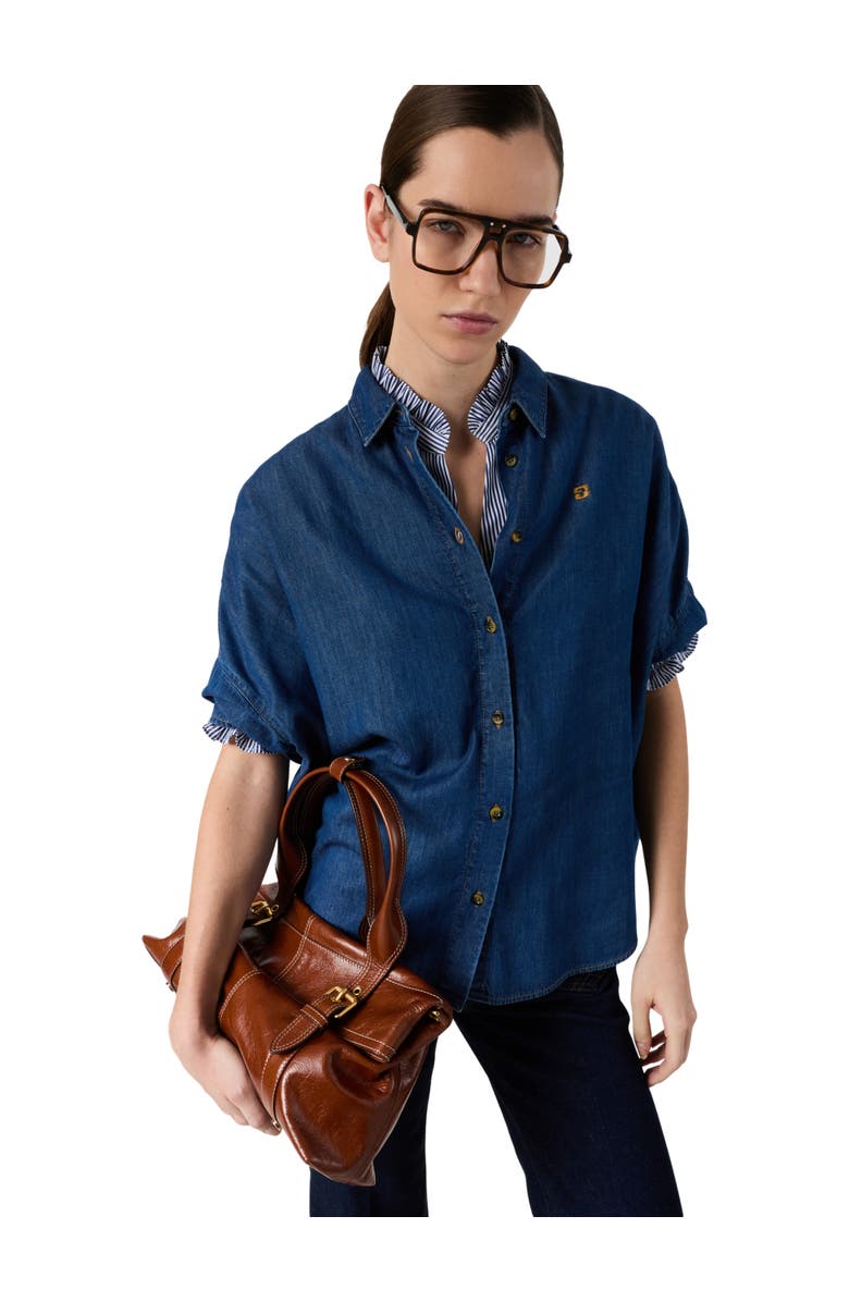 GERARD DAREL Cess Denim Shirt, Main, color, Jeans