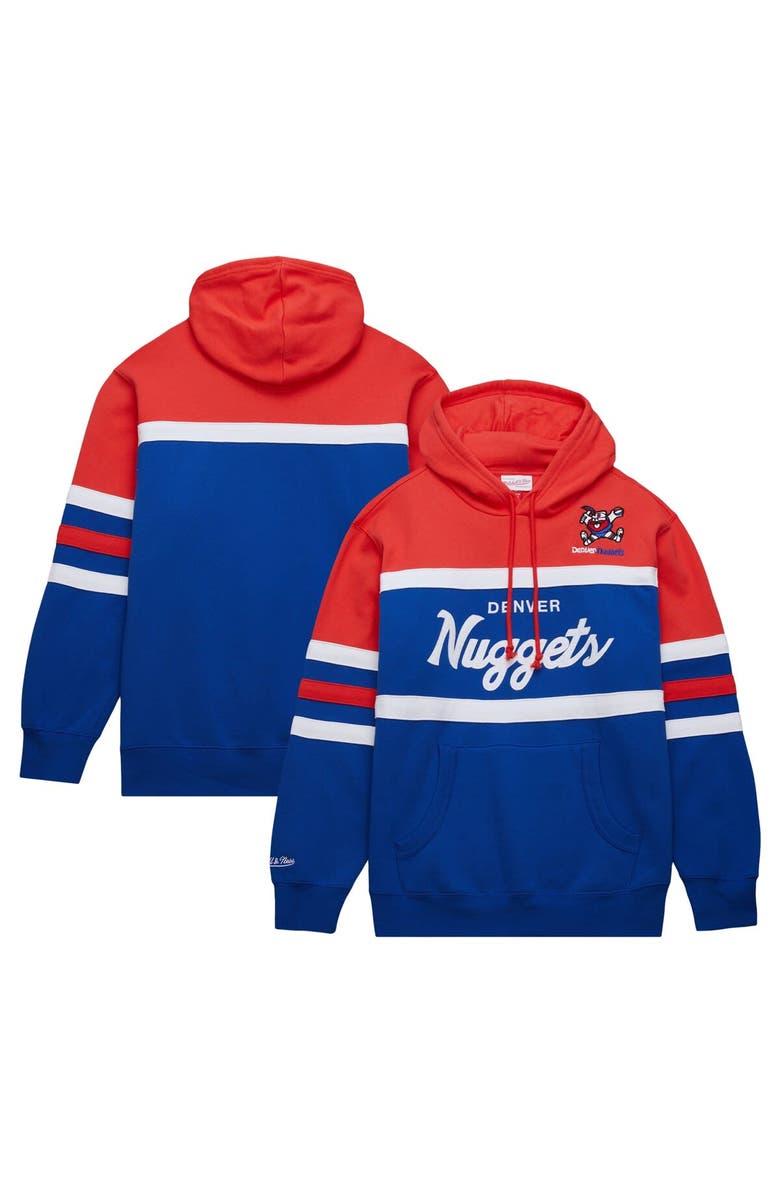 Mitchell & Ness Men's Mitchell & Ness Royal/Red Denver Nuggets Head Coach Pullover Hoodie, Alternate, color, Royal