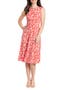 Floral Sleeveless Fit & Flare Midi Dress