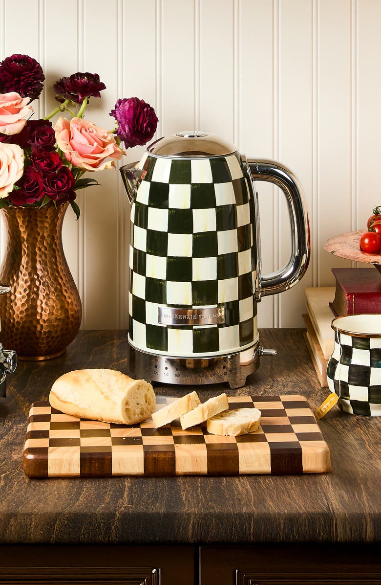 MACKENZIE CHILDS Courtly Check Electric Kettle, Alternate, color, Courtly